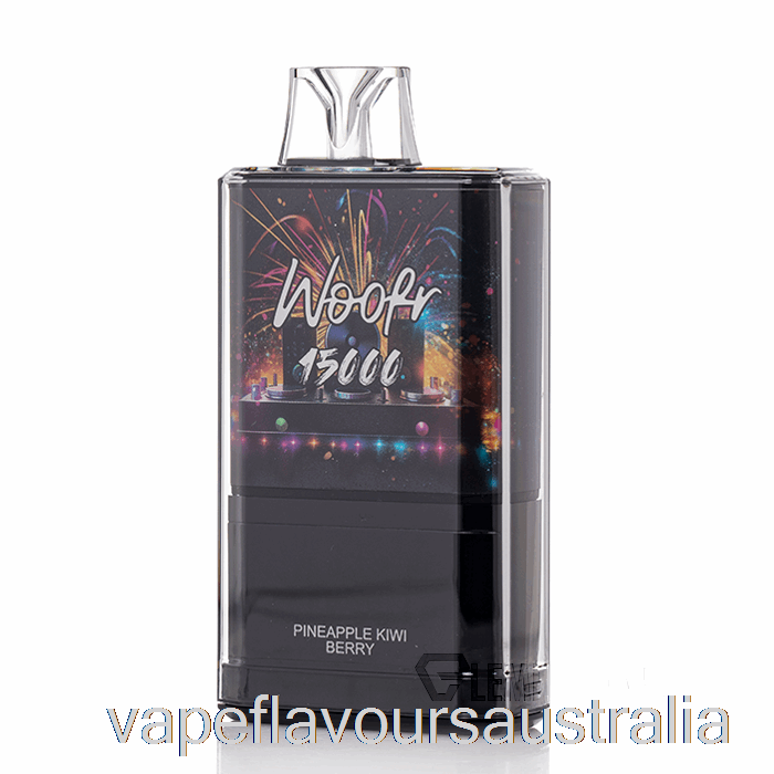 Vape Nicotine Australia WOOFR 15000 Disposable Pineapple Kiwi Berry